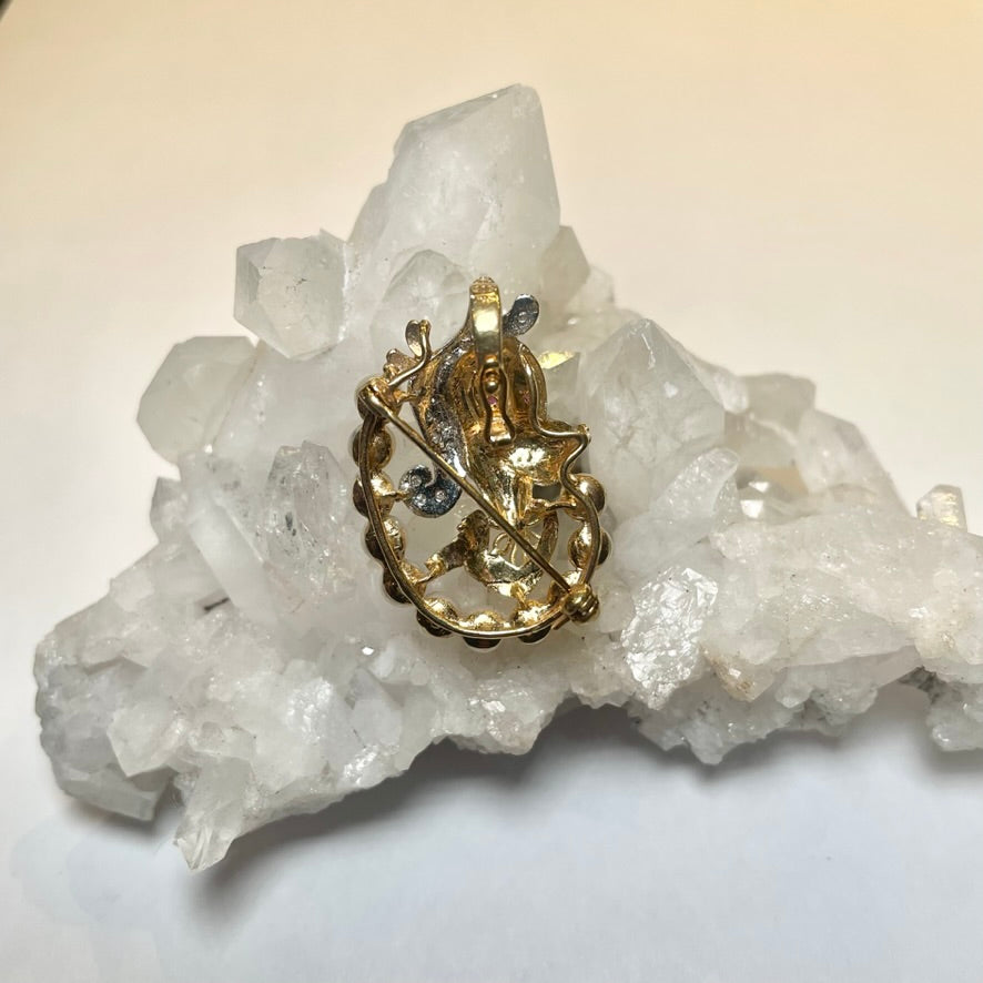 Diamonds are a Poodle's Best Friend Pendant Pin