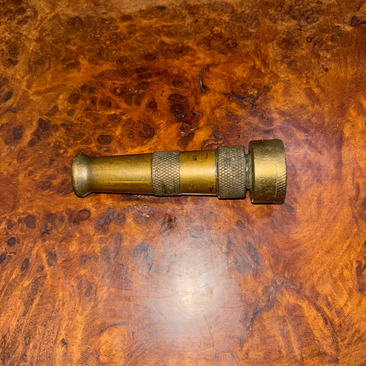 Vintage SHERMAN GOLD LABEL Brass Garden Adjustable Hose Sprayer Nozzle