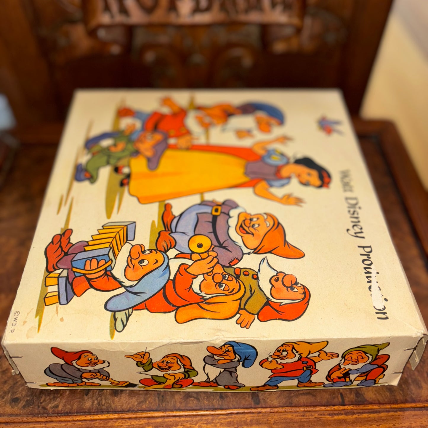 1937 Disney Germany Snow White Seven Dwarfs Christmas Ornaments Candy Containers