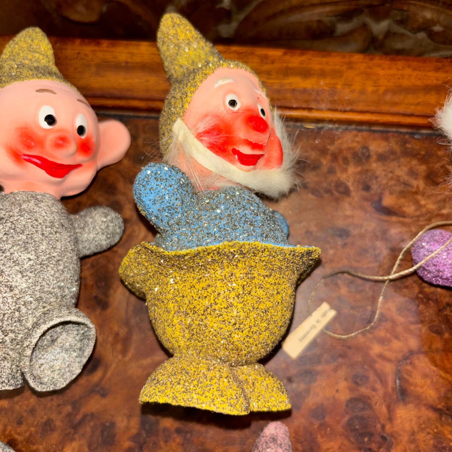 1937 Disney Germany Snow White Seven Dwarfs Christmas Ornaments Candy Containers