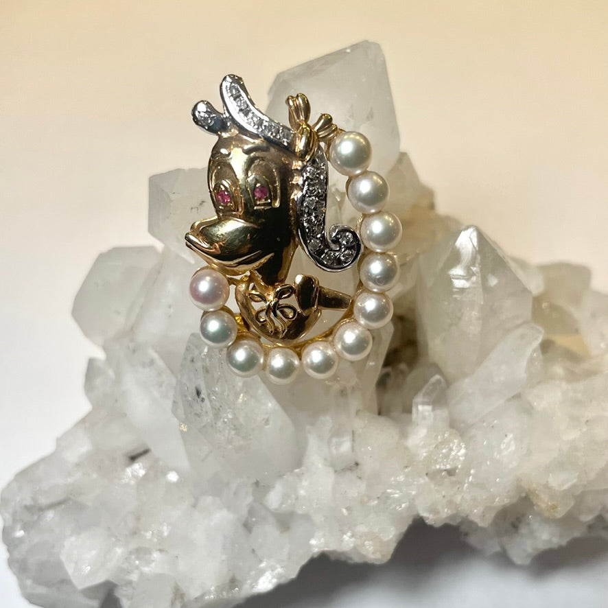 Diamonds are a Poodle's Best Friend Pendant Pin
