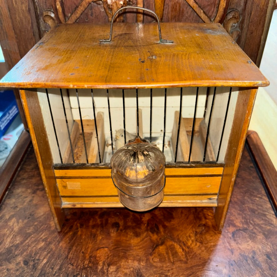 Antique Wooden Bird Cage