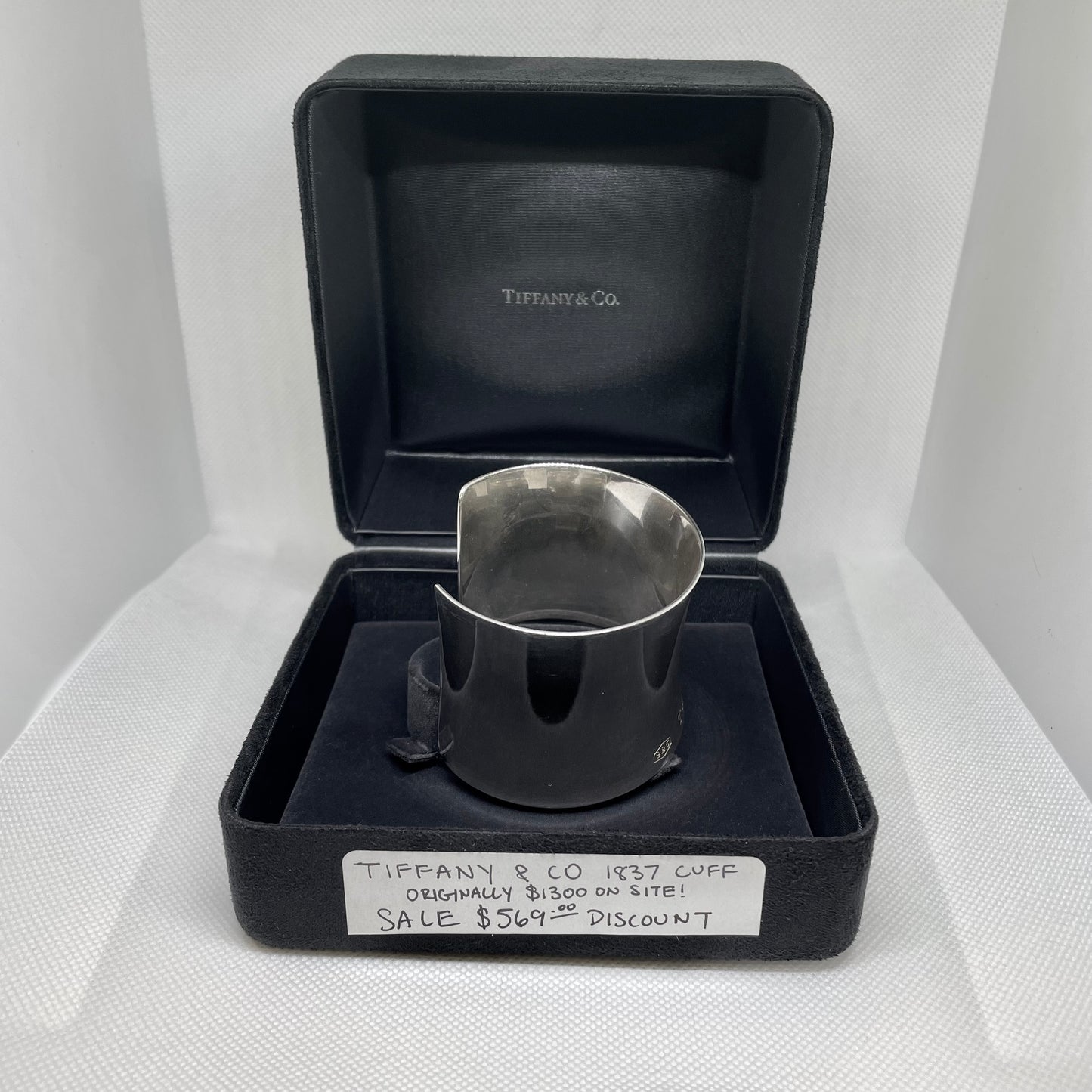 Tiffany & Co. 1837 Sterling Cuff (Comes with original case and Tiffany Box)