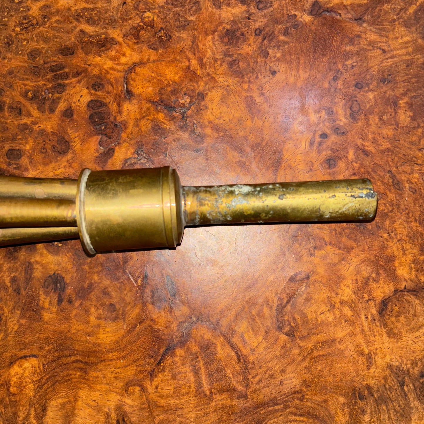 1920s Antique Brass Triple Note Car Horn (no Rubber Bulb)