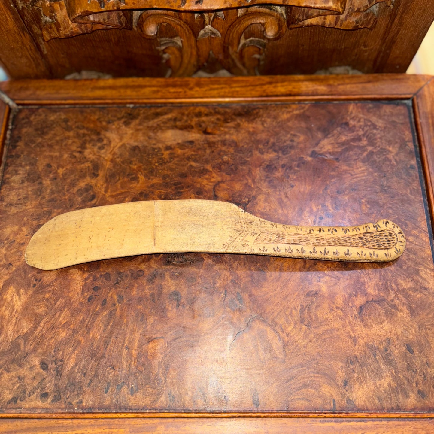 Ancient Primitive Swedish Spatula