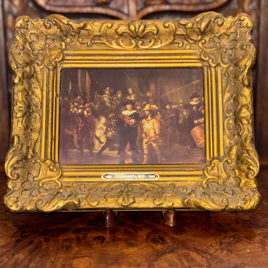 Rembrandt’s The Night Watch Oleograph on Canvas