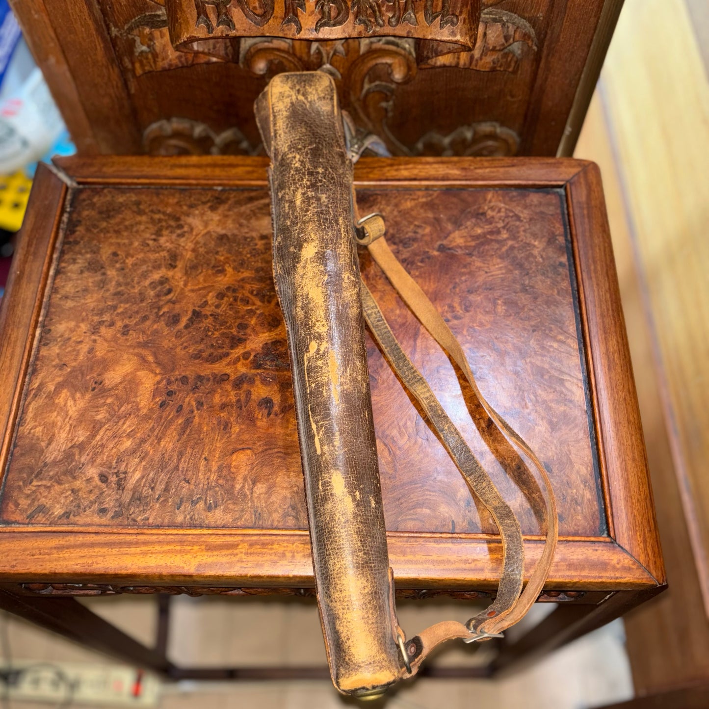Vintage Arco Camera Tripod with Original Leather Case
